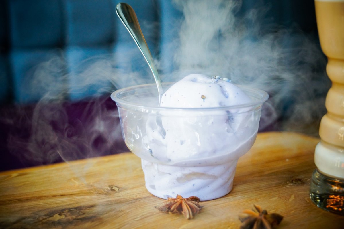 Instant Ice cream using dry ice