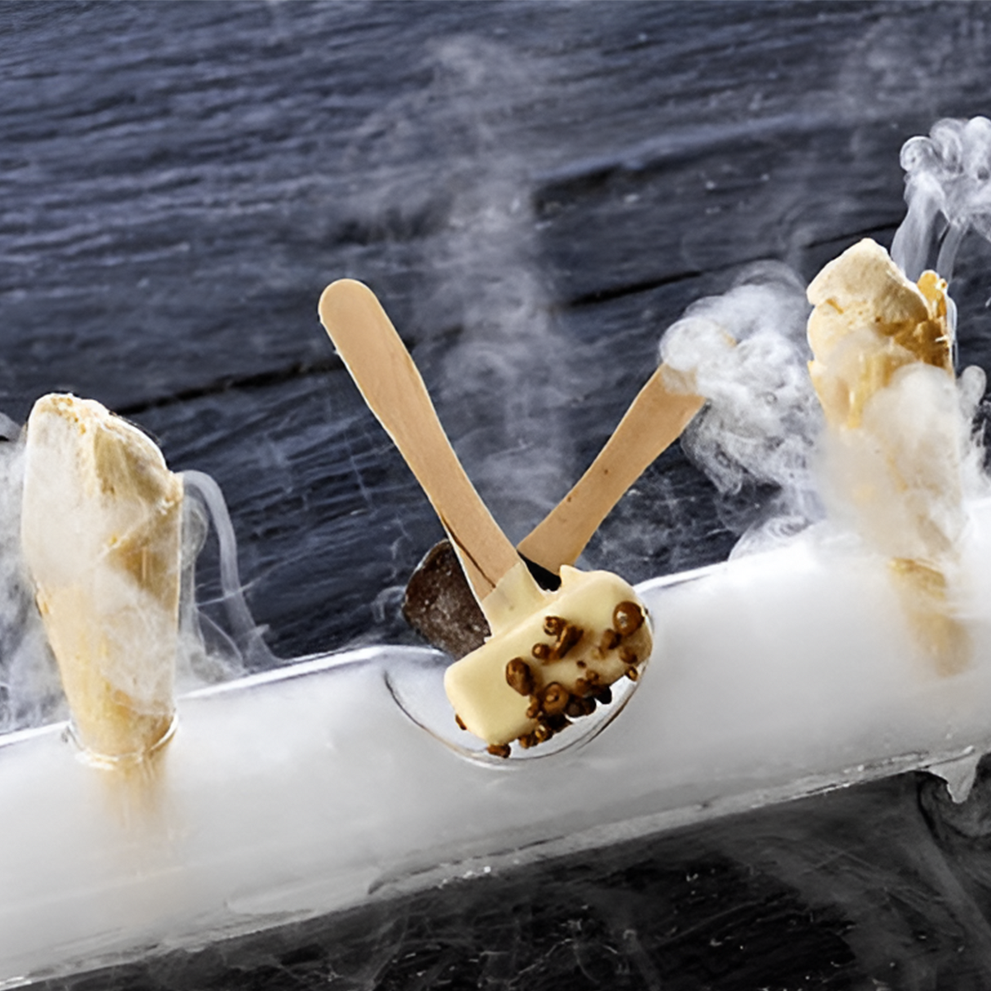 Buy Dry Ice Melbourne -food presentation